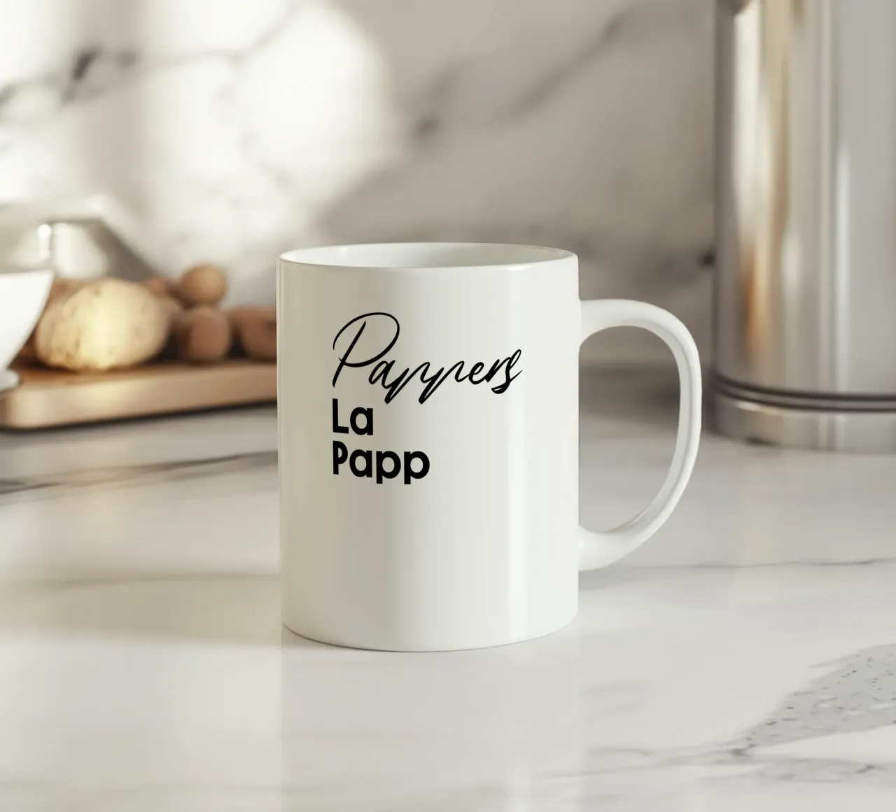 Pappers La Papp tazza in ceramica da YV TYPOGRAPHY