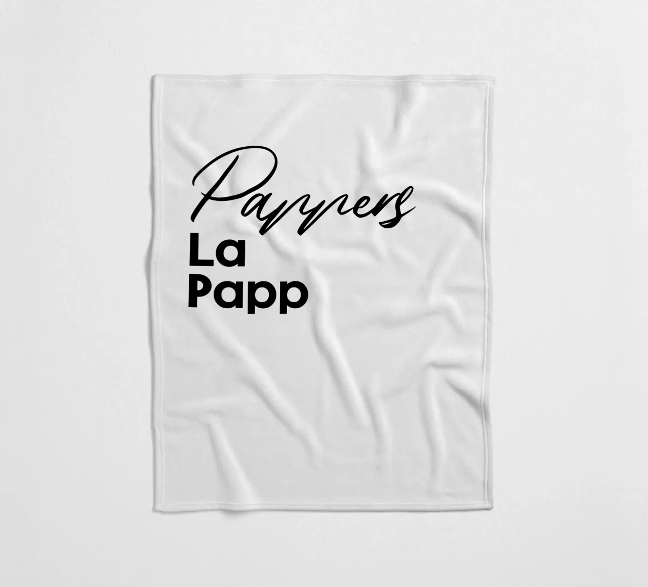 Pappers La Papp Fleecedecke von YV TYPOGRAPHY