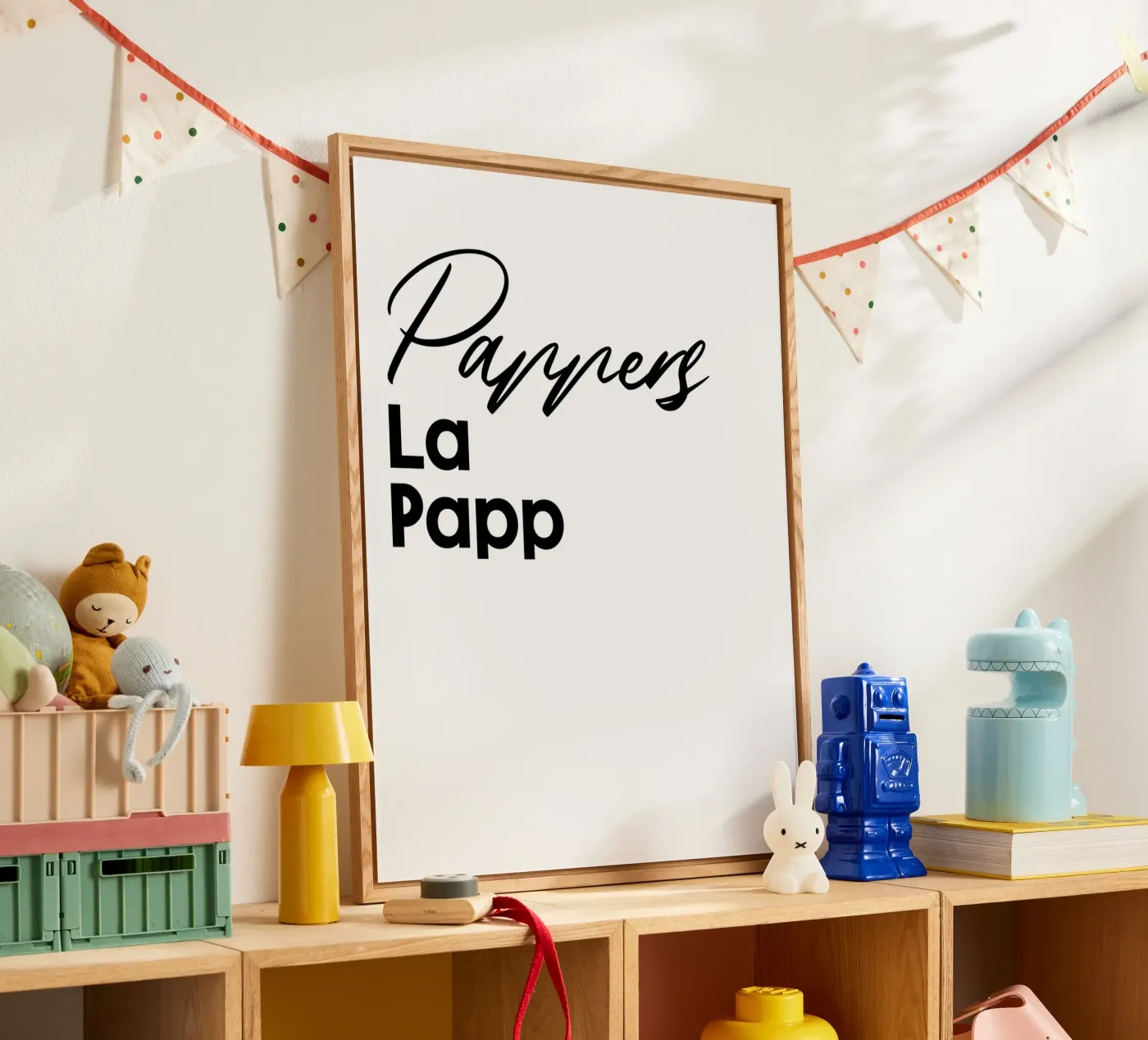 Pappers La Papp plexiglass da YV TYPOGRAPHY