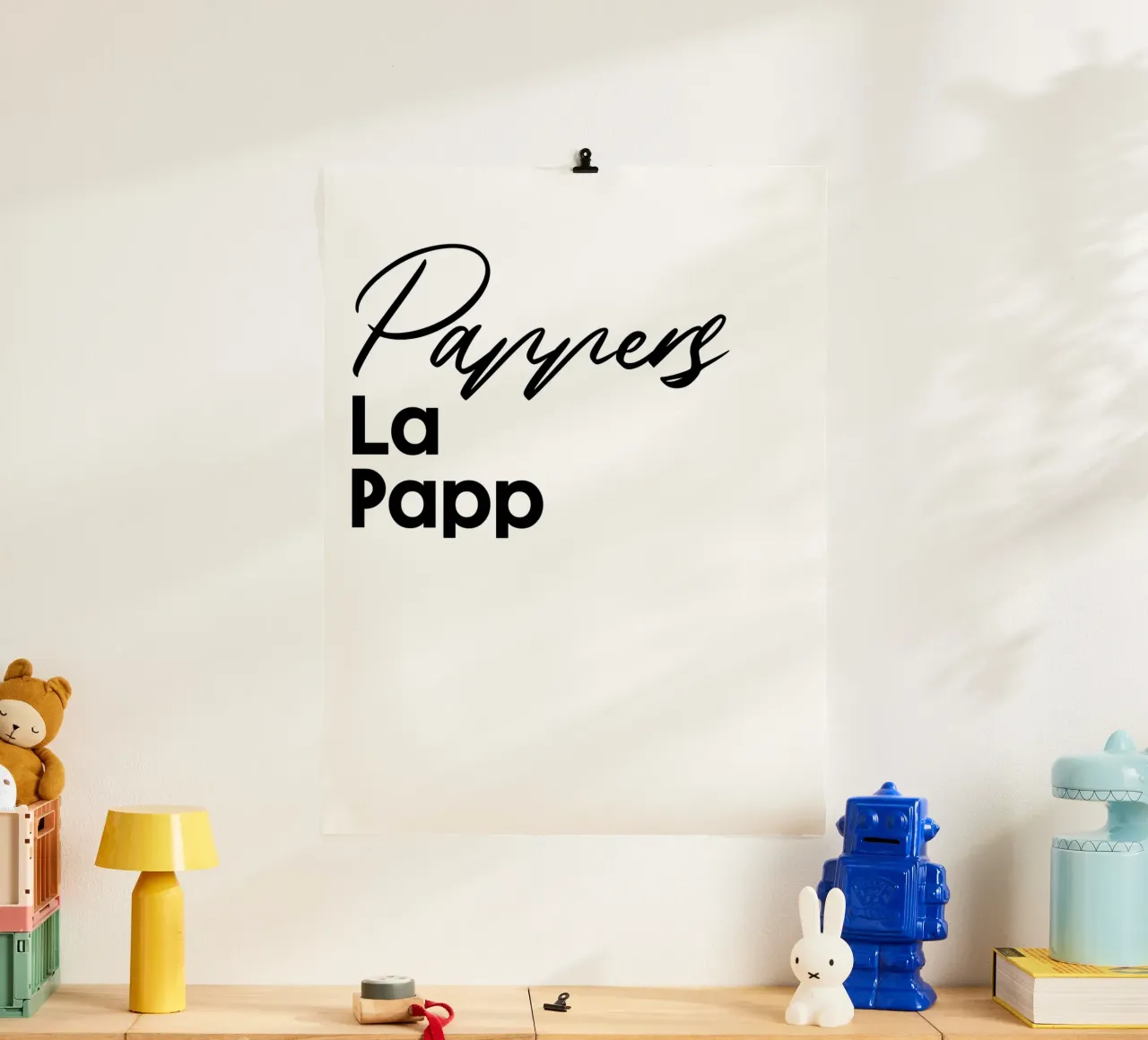 Pappers La Papp poster da YV TYPOGRAPHY