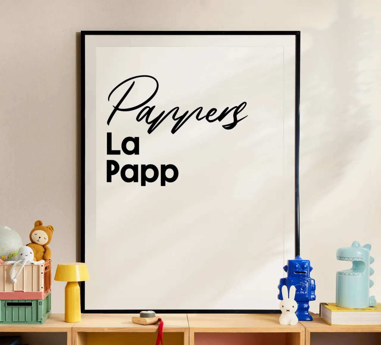 Pappers La Papp poster da YV TYPOGRAPHY