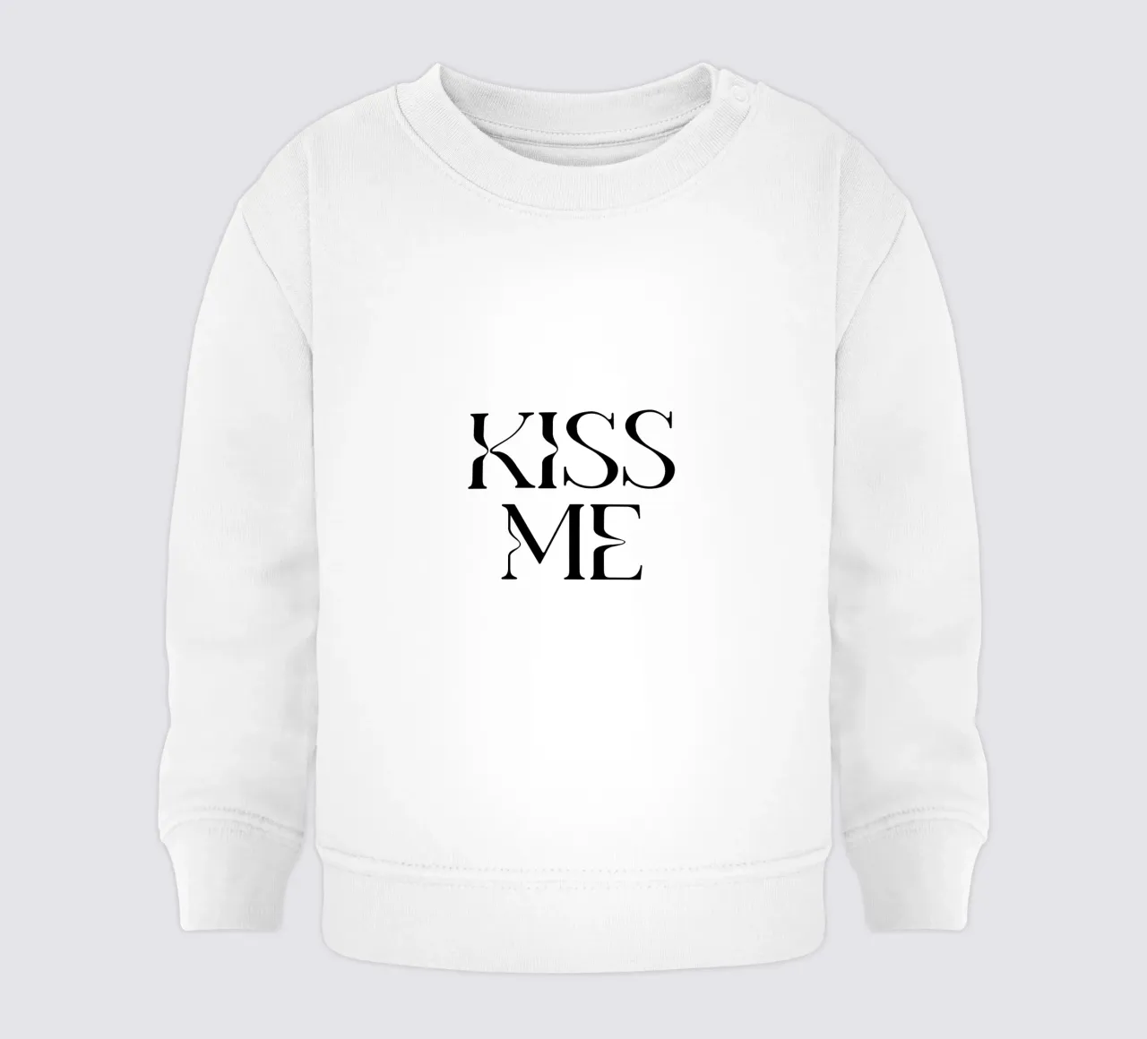 Kiss Me Typografie baby sweatshirt van YV TYPOGRAPHY