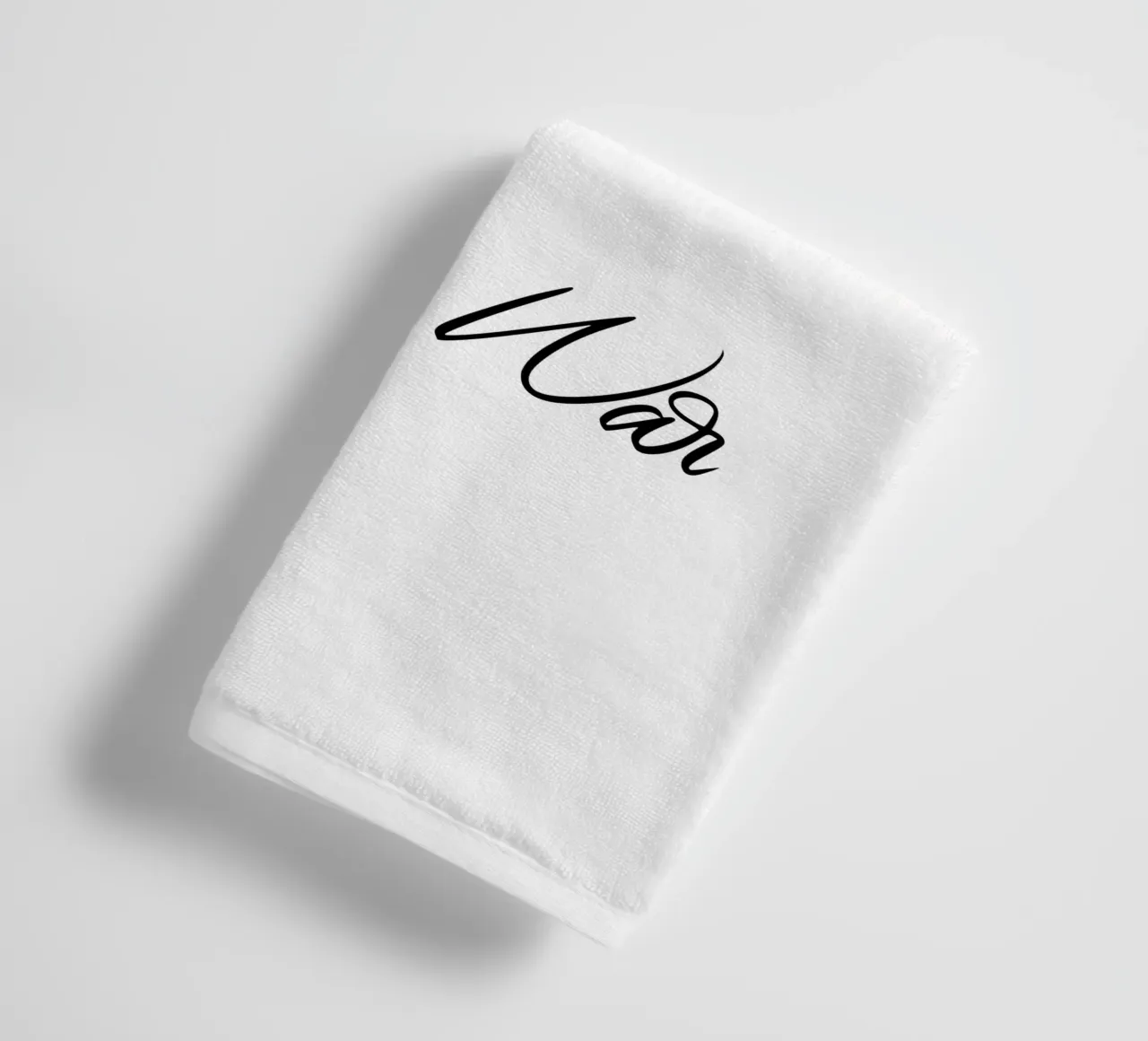 Fare non è guerra asciugamano da bagno da YV TYPOGRAPHY