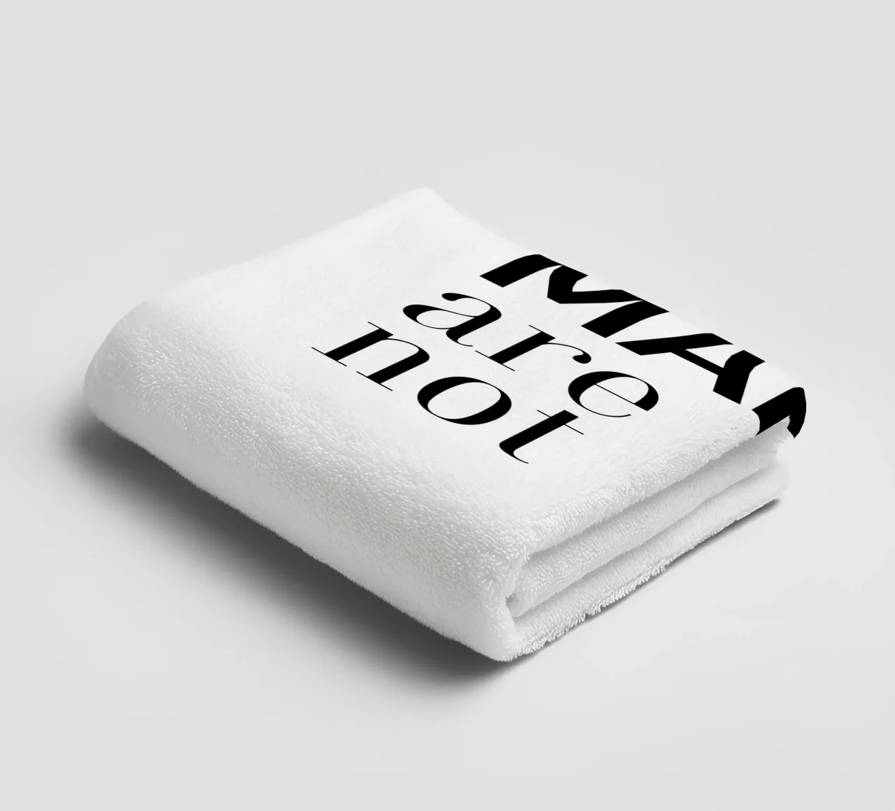 Fare non è guerra asciugamano da bagno da YV TYPOGRAPHY