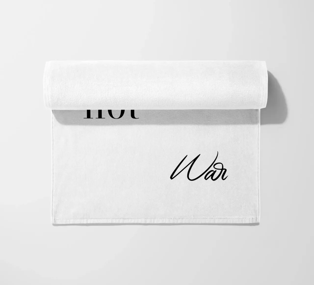 Fare non è guerra telo mare da YV TYPOGRAPHY