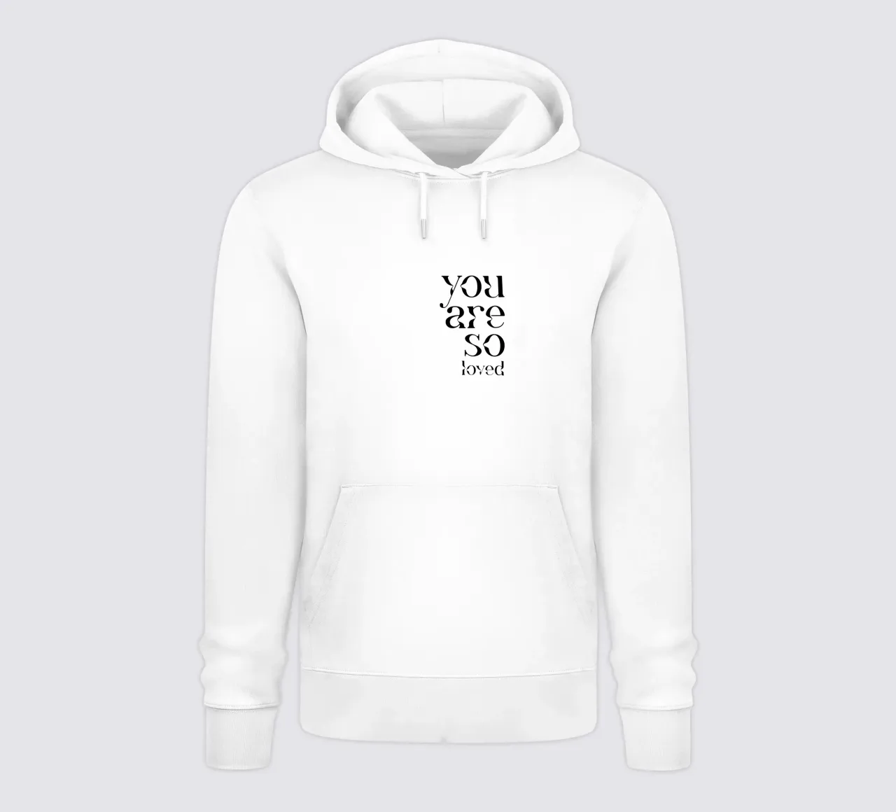 Tipografia You Are So Loved felpa con cappuccio da YV TYPOGRAPHY