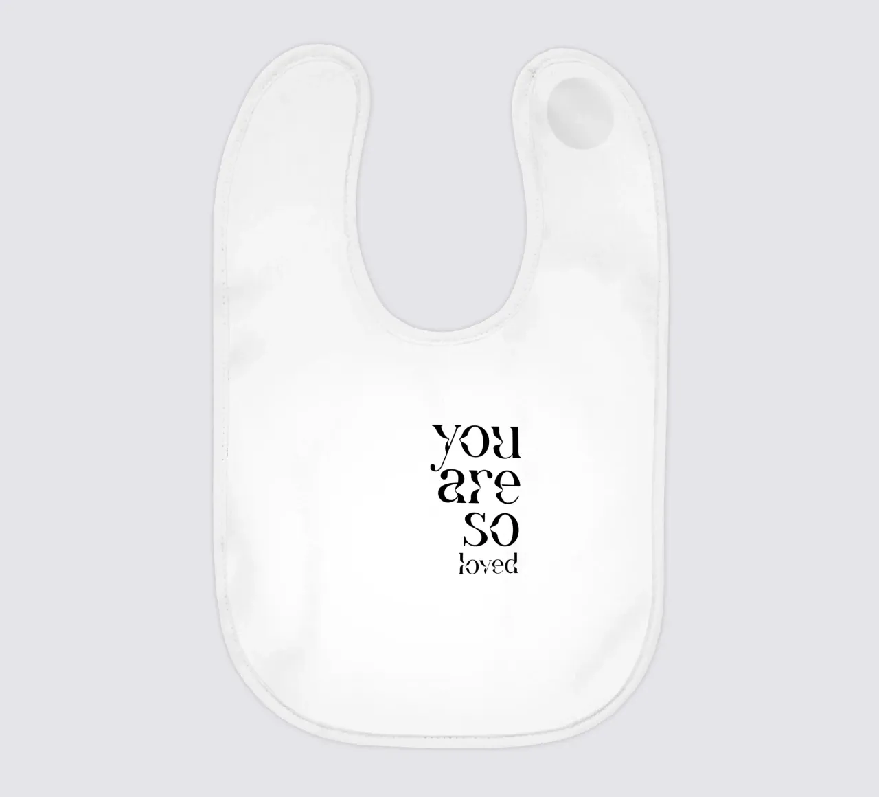 Tipografia You Are So Loved bavaglino da YV TYPOGRAPHY