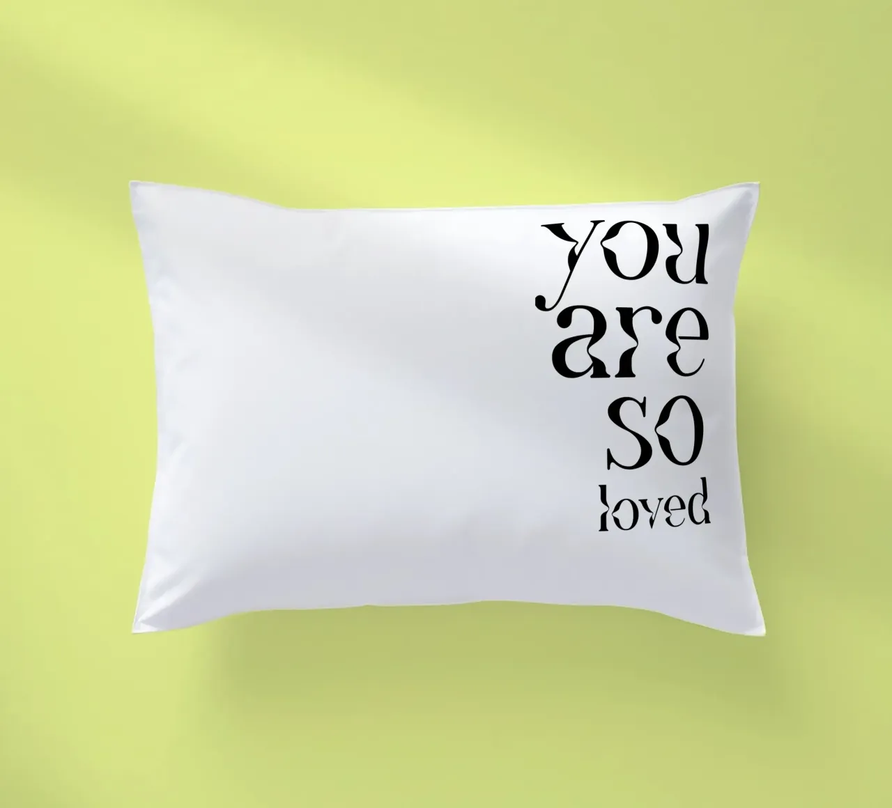 Tipografia You Are So Loved cuscino da YV TYPOGRAPHY
