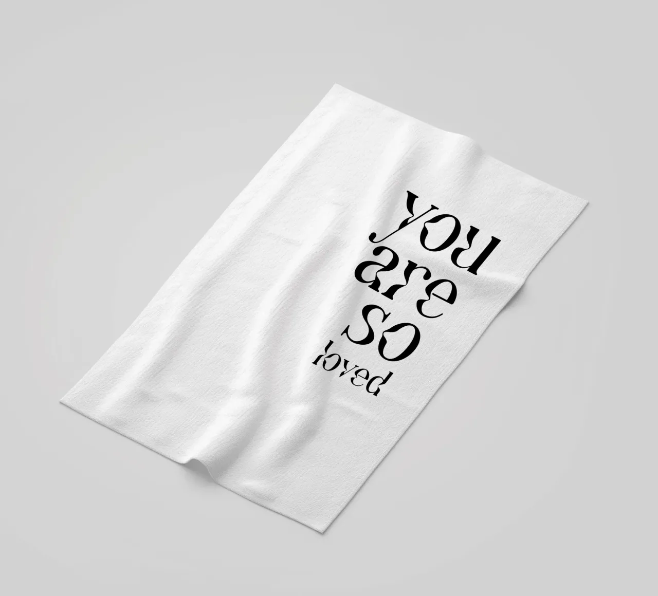 Tipografia You Are So Loved telo mare da YV TYPOGRAPHY