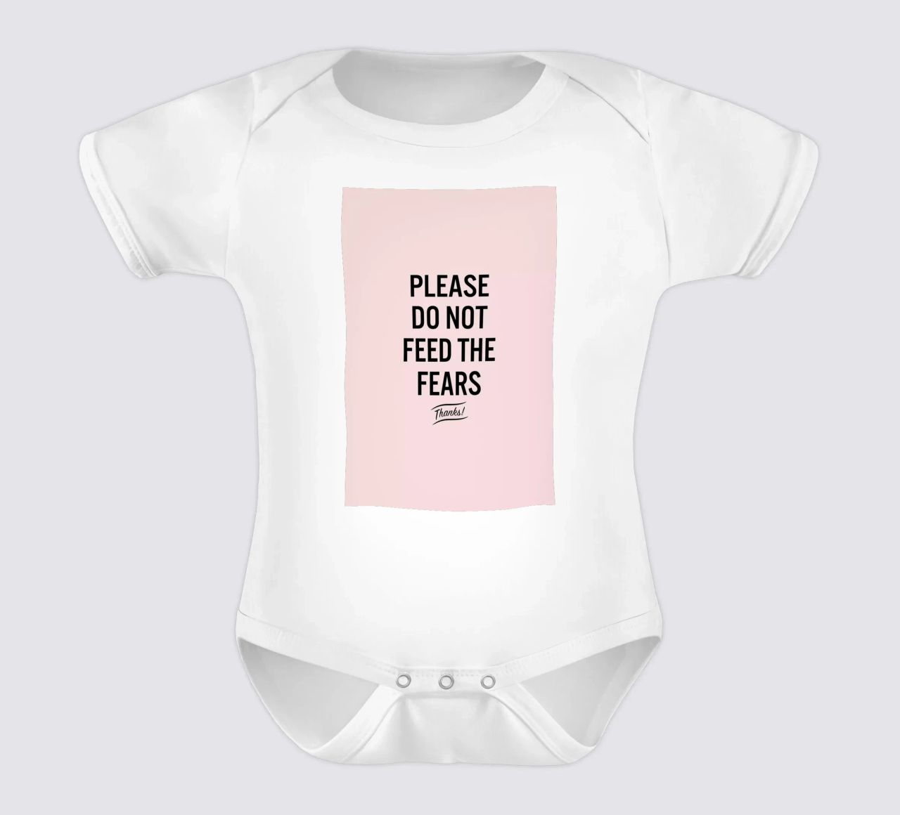 Please Do Not Feed The Fears body neonato maniche corte da LeDieg