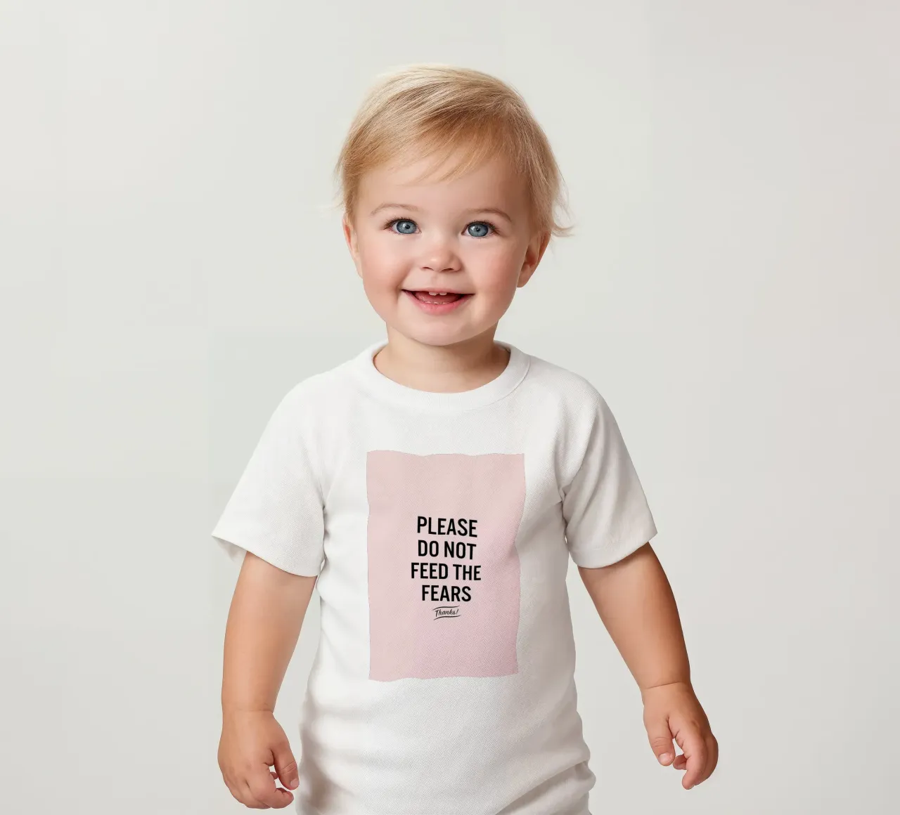 Please Do Not Feed The Fears camiseta de bebé de LeDieg