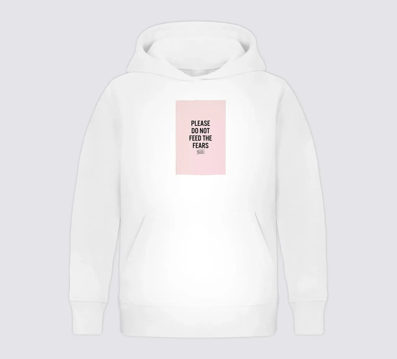 Please Do Not Feed The Fears felpa bambino con cappuccio da LeDieg