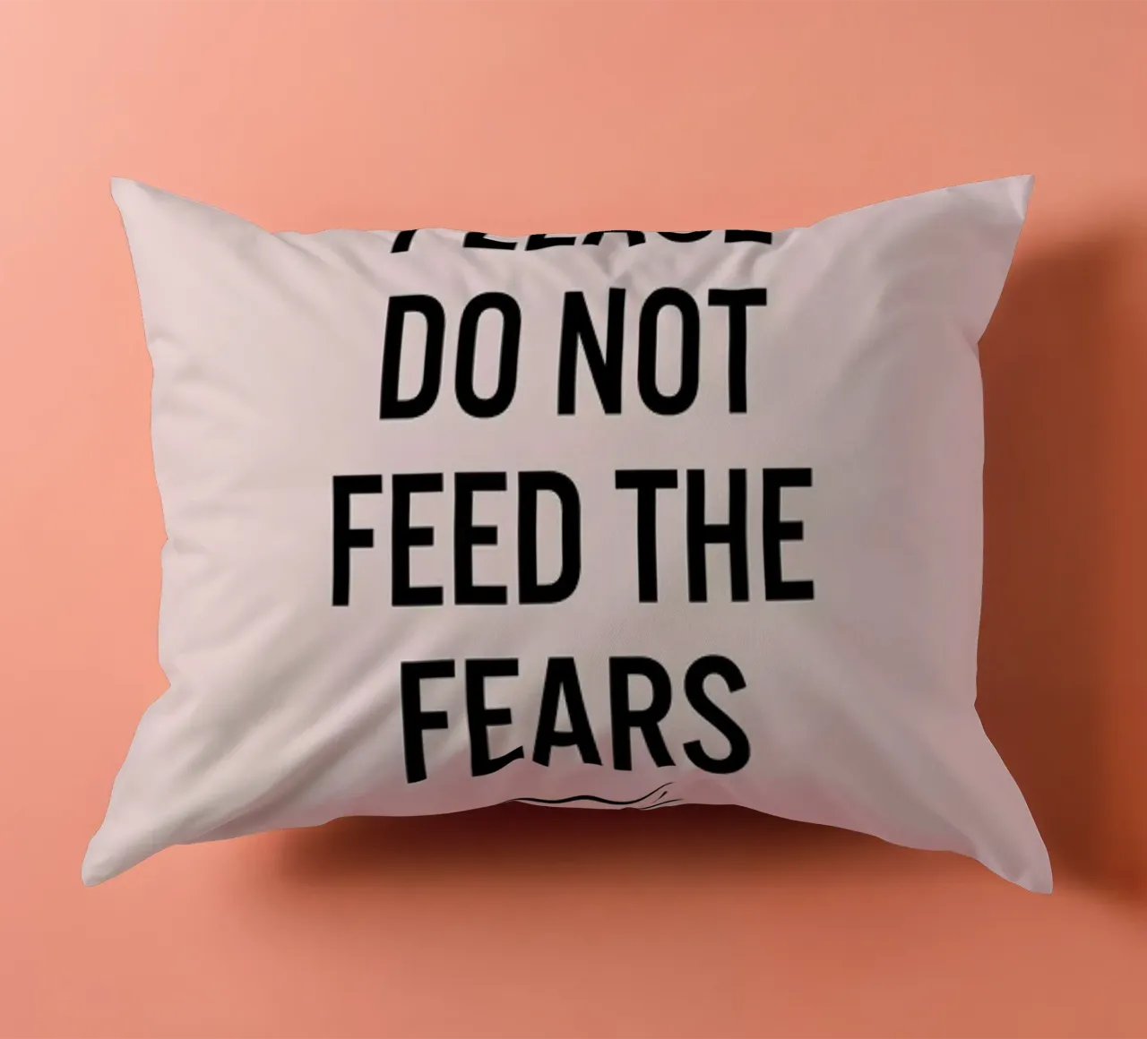 Please Do Not Feed The Fears cuscino da LeDieg
