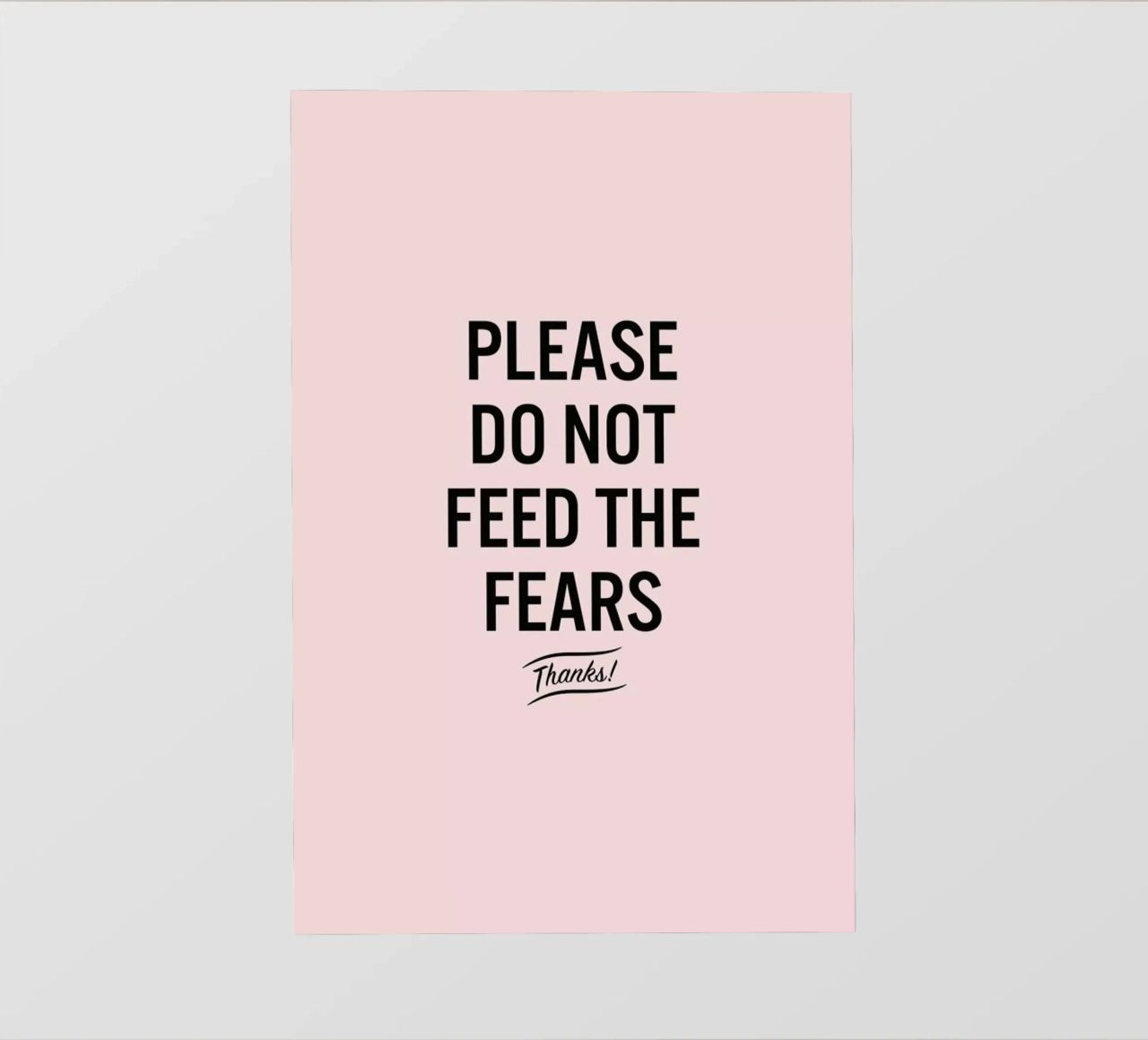 Please Do Not Feed The Fears pellicola backlit da LeDieg