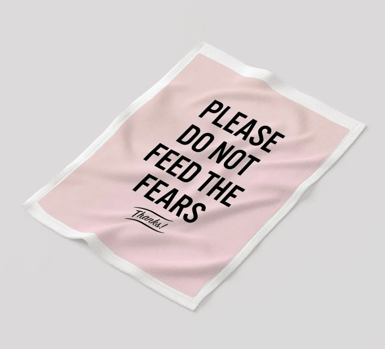Please Do Not Feed The Fears fleecedeken van LeDieg