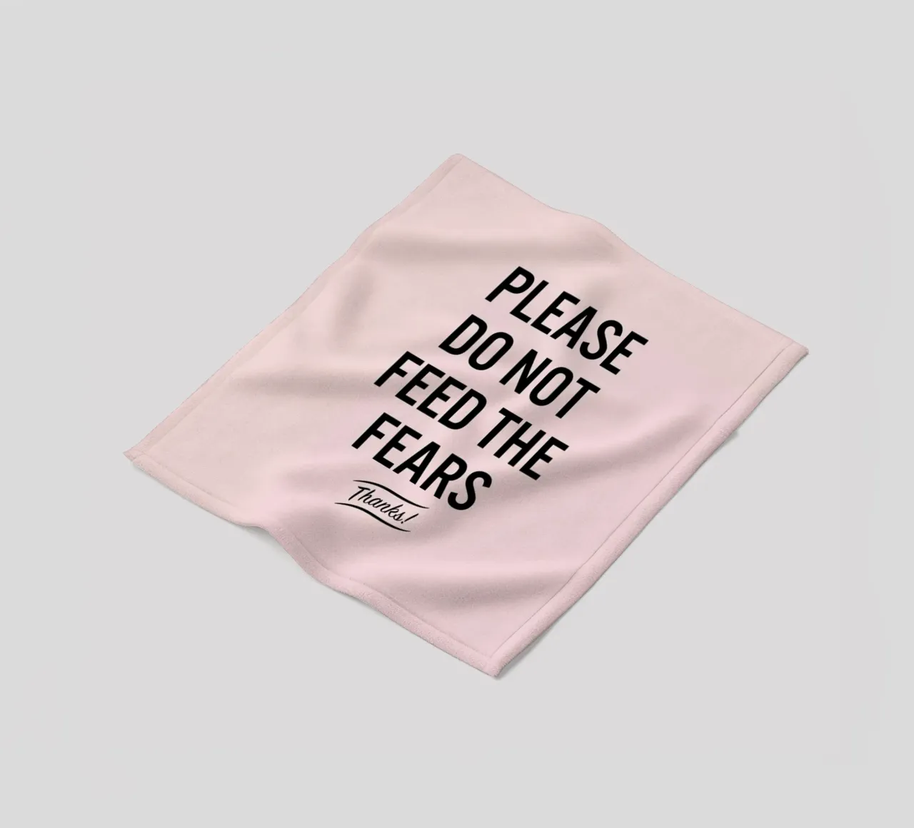Please Do Not Feed The Fears fleece blanket by LeDieg
