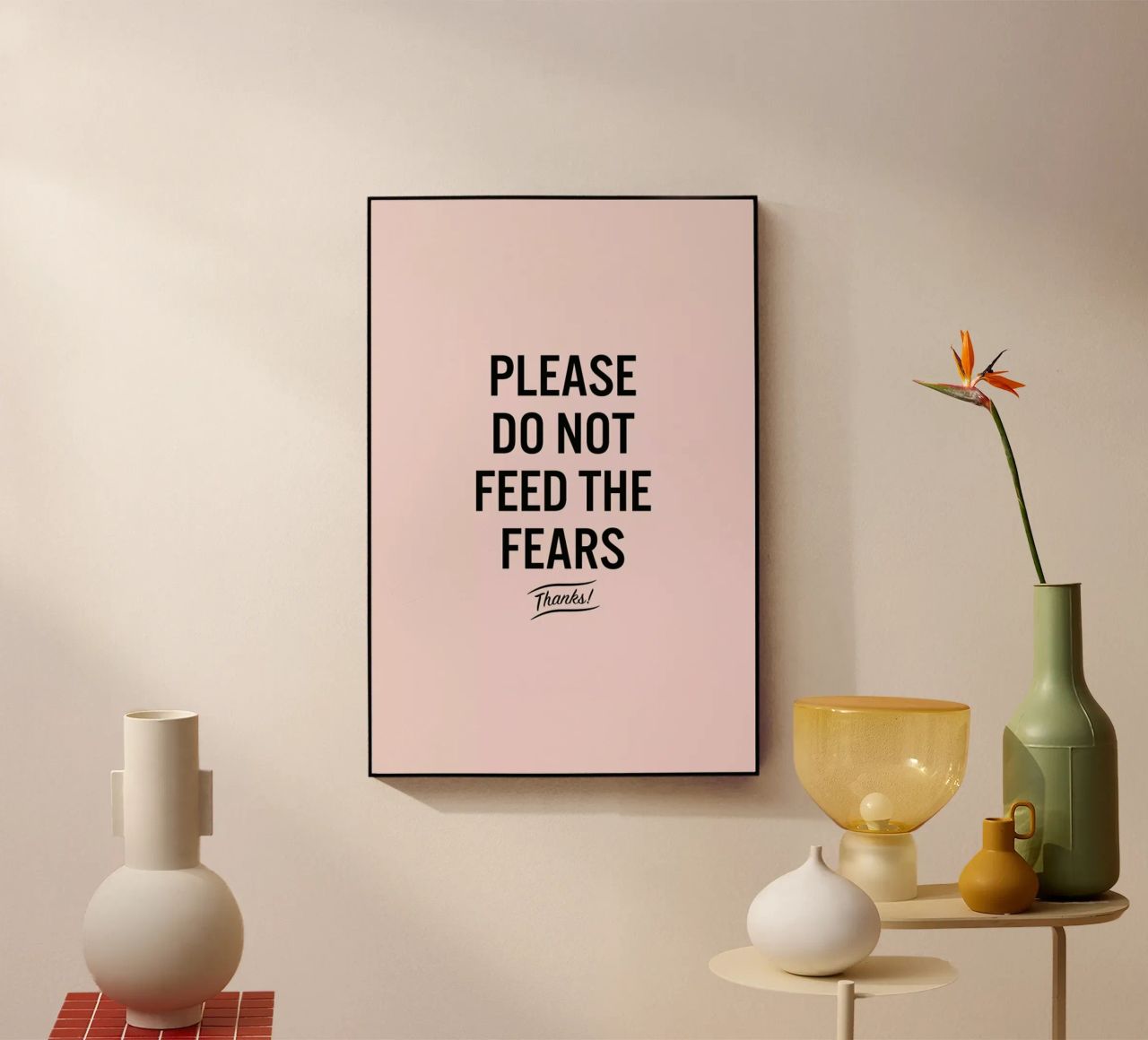 Please Do Not Feed The Fears plexiglass da LeDieg