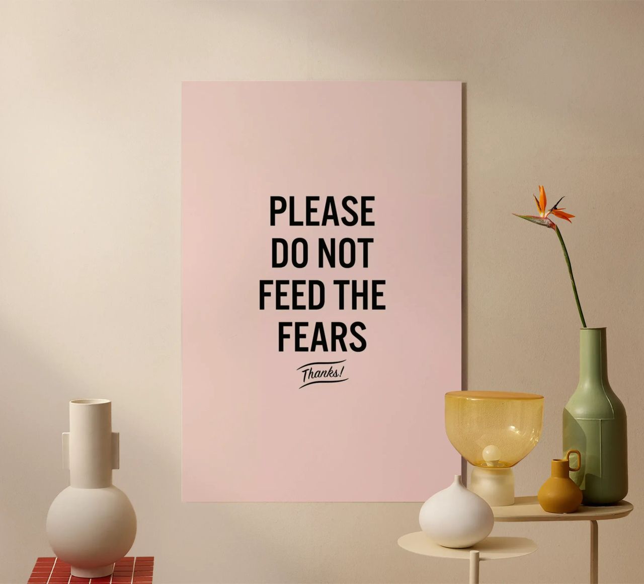 Please Do Not Feed The Fears plexiglass da LeDieg