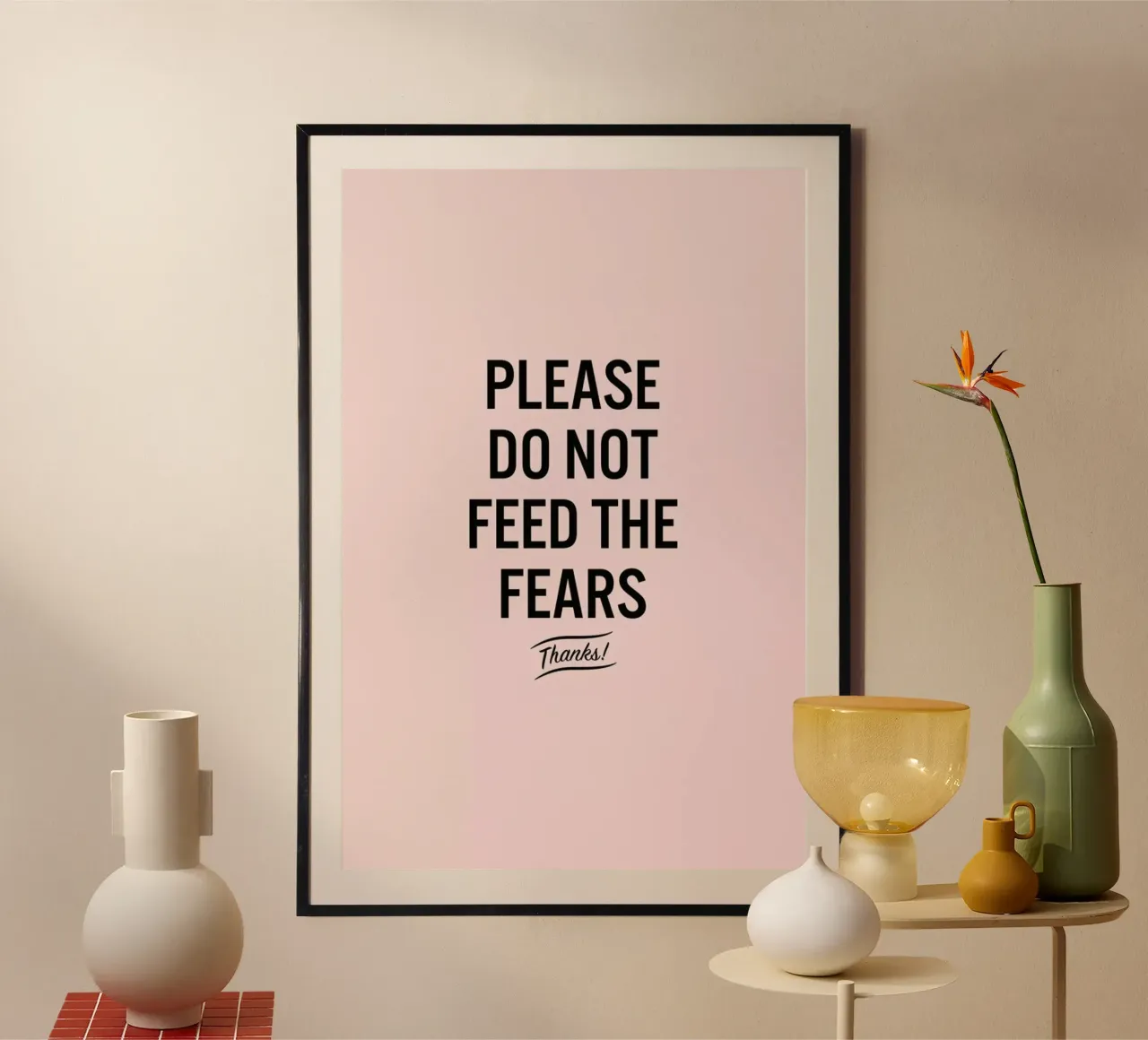 Please Do Not Feed The Fears carta hahnemühle da LeDieg