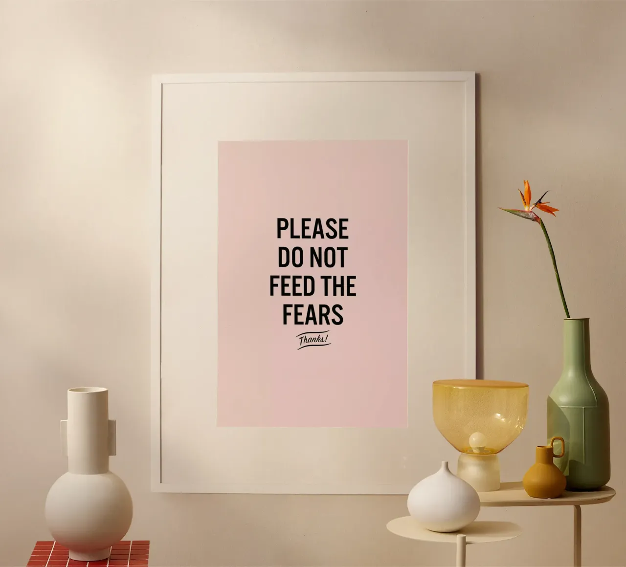 Please Do Not Feed The Fears poster da LeDieg