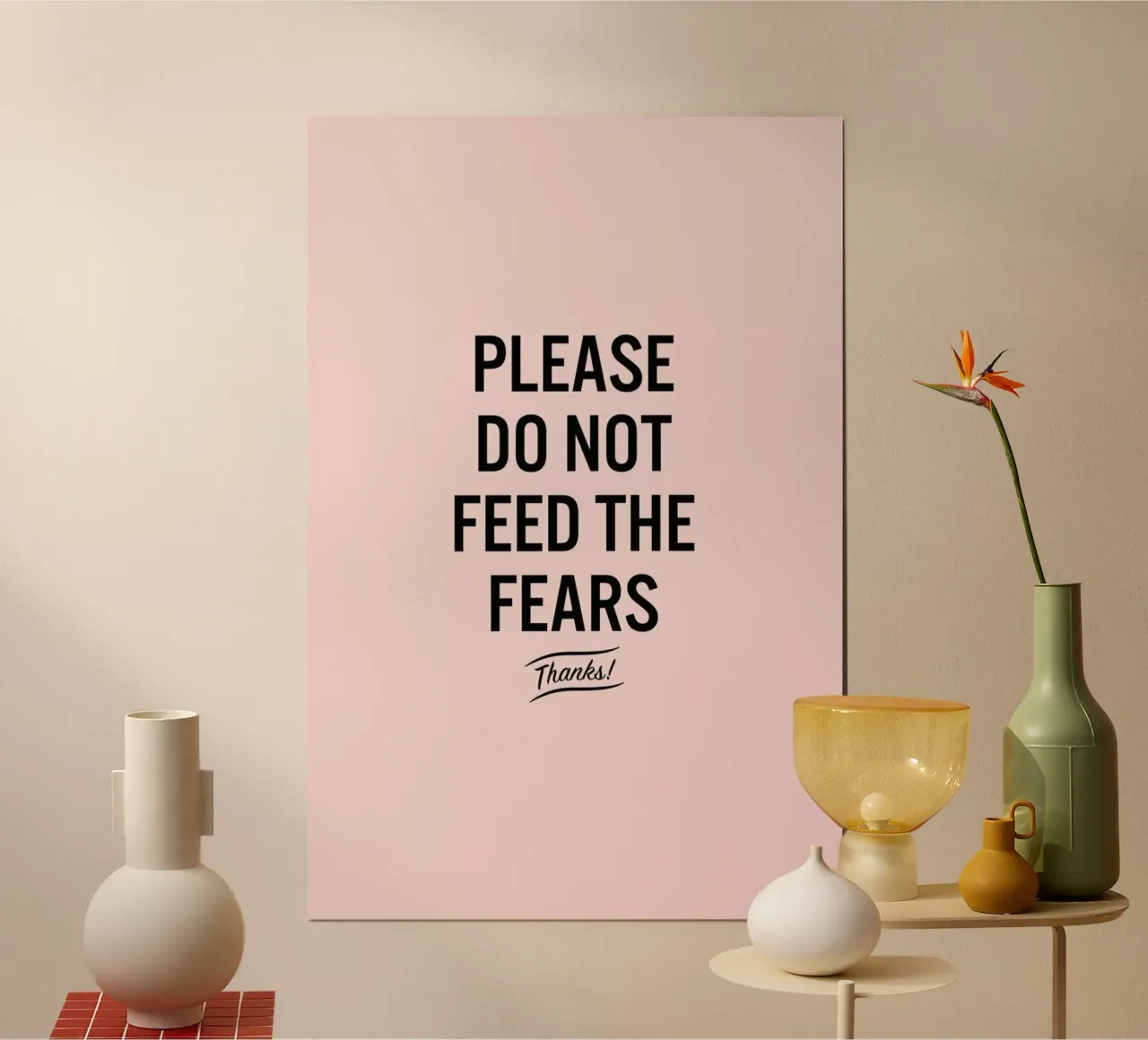 Please Do Not Feed The Fears carta hahnemühle da LeDieg