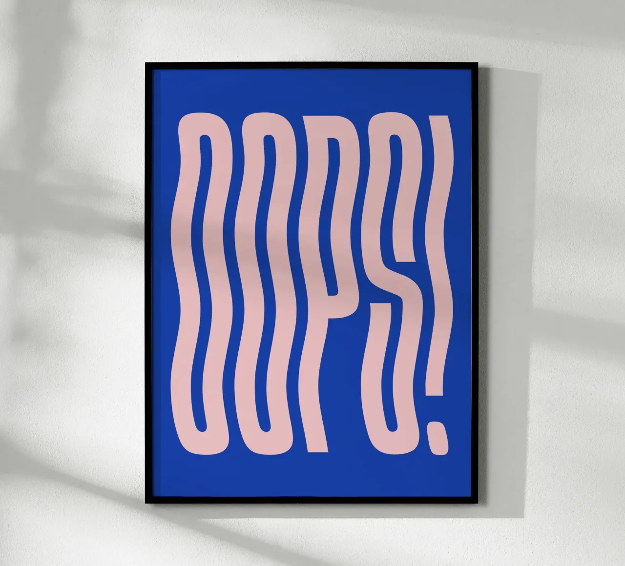 Oops welliger Text (Blauton) Hahnemühle von Paigaam Studio