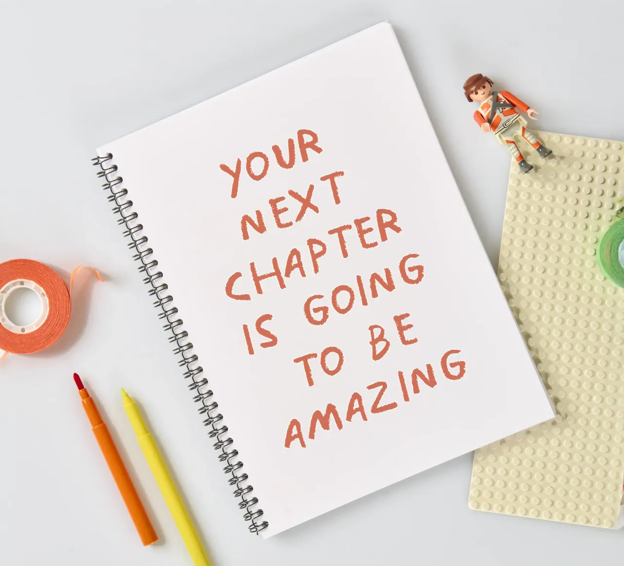 Your next chapter is going to be amazing spiral notebook by Vintagrafica
