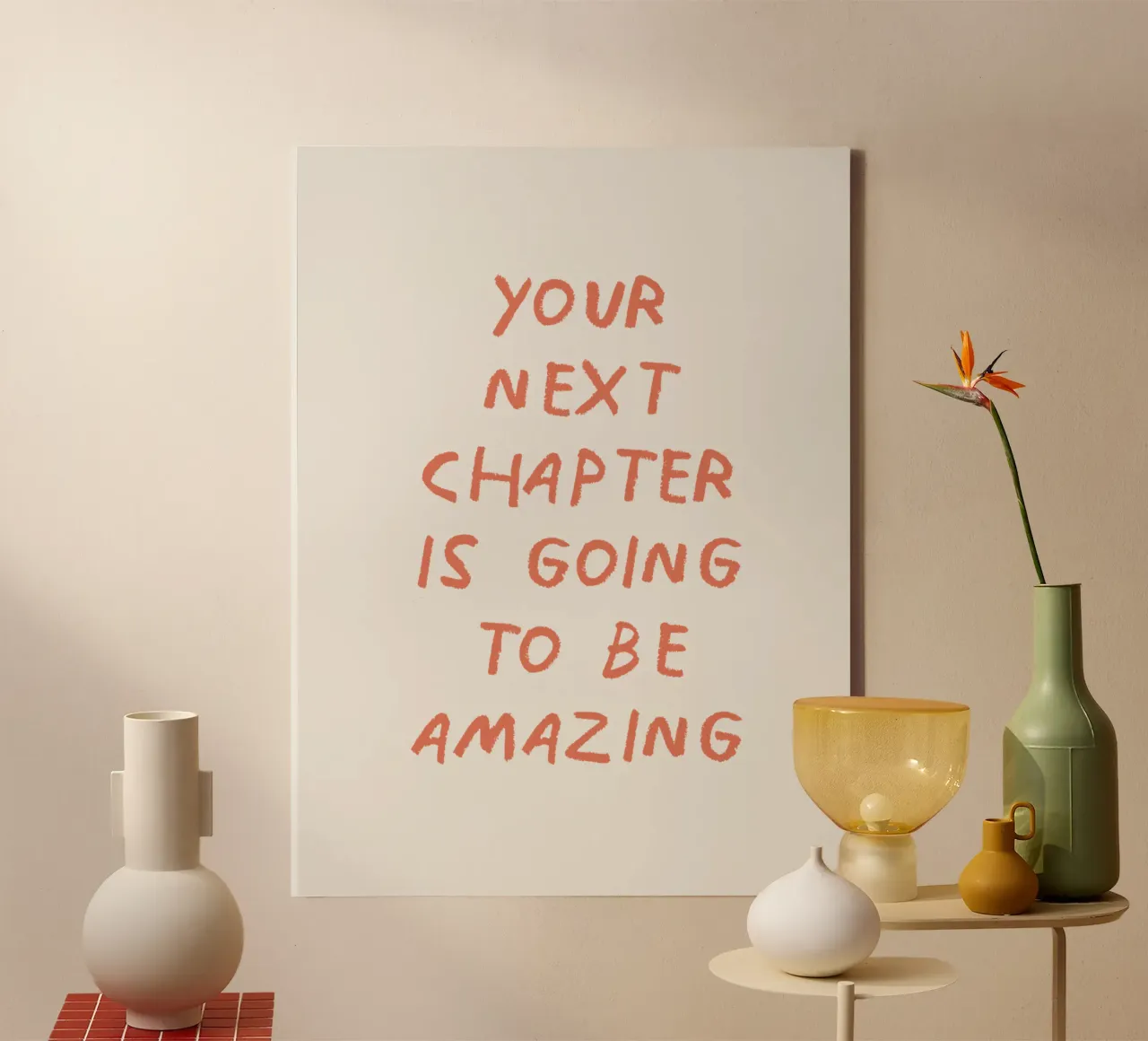Your next chapter is going to be amazing canvas by Vintagrafica