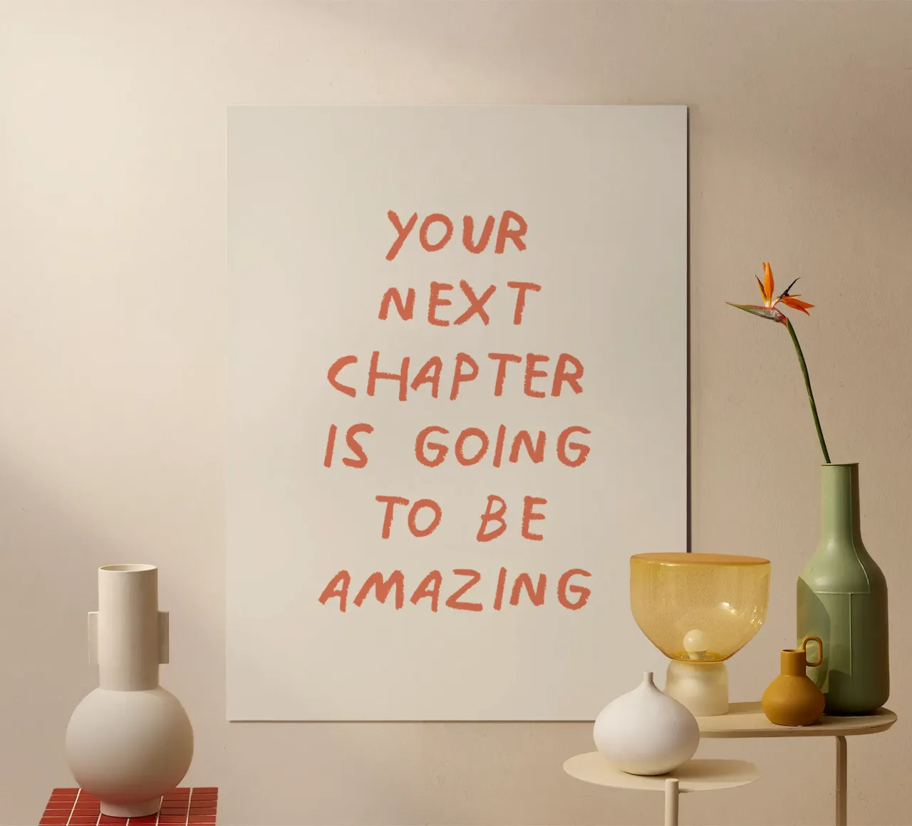 Il tuo prossimo capitolo sarà fantastico poster con telaio in legno da Vintagrafica