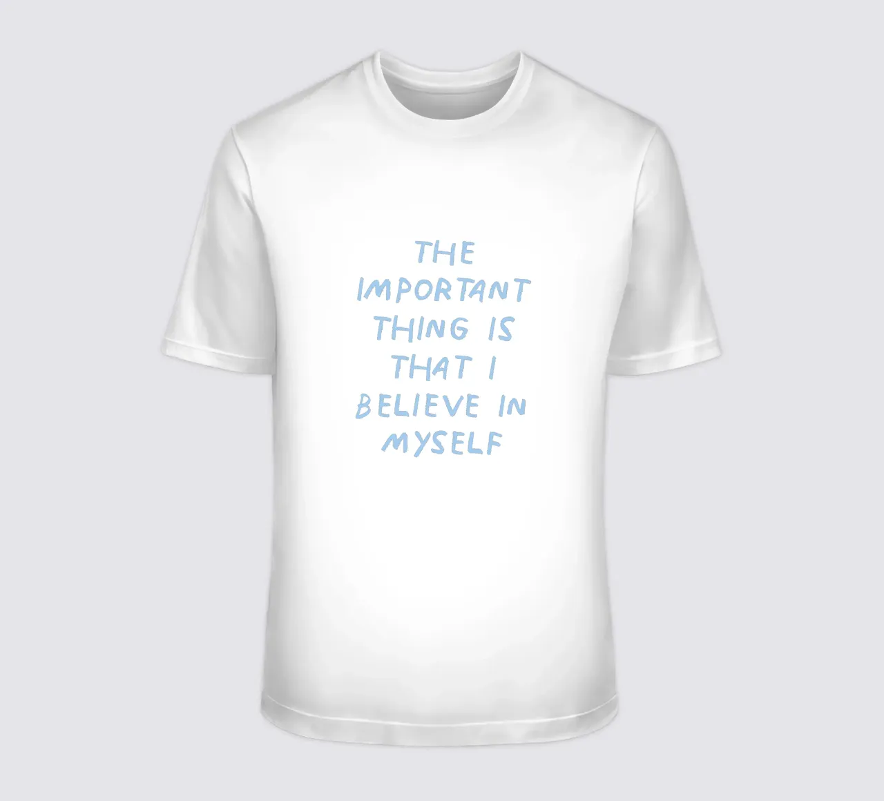 L'importante è che io creda in me stesso t-shirt da Vintagrafica