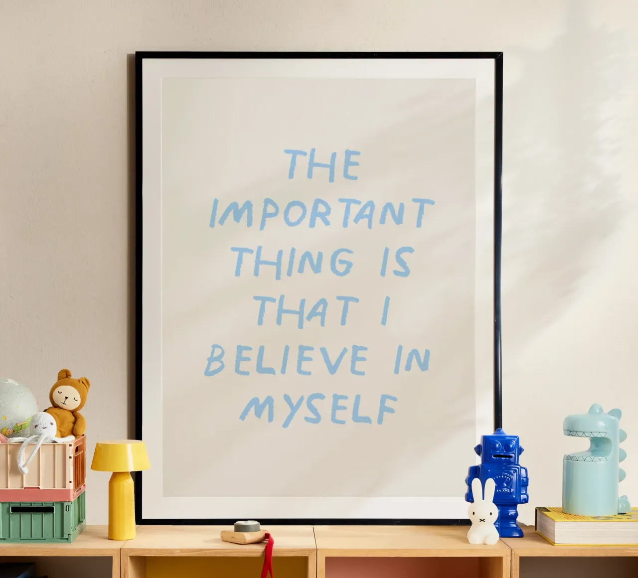 L'important est que je croie en moi poster de Vintagrafica