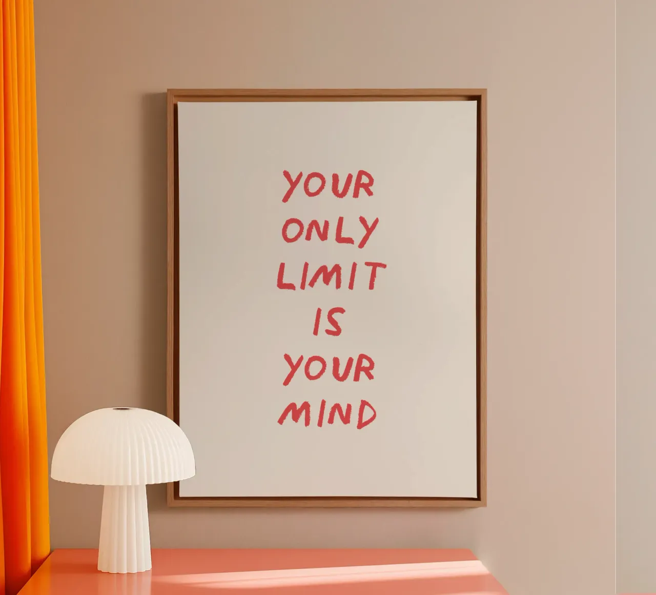Your only limit is your mind canvas by Vintagrafica