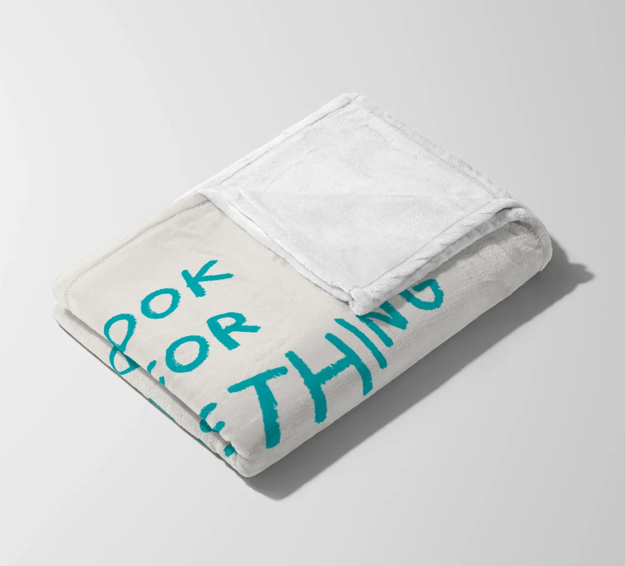 Look for something positive in each day fleece blanket by Vintagrafica