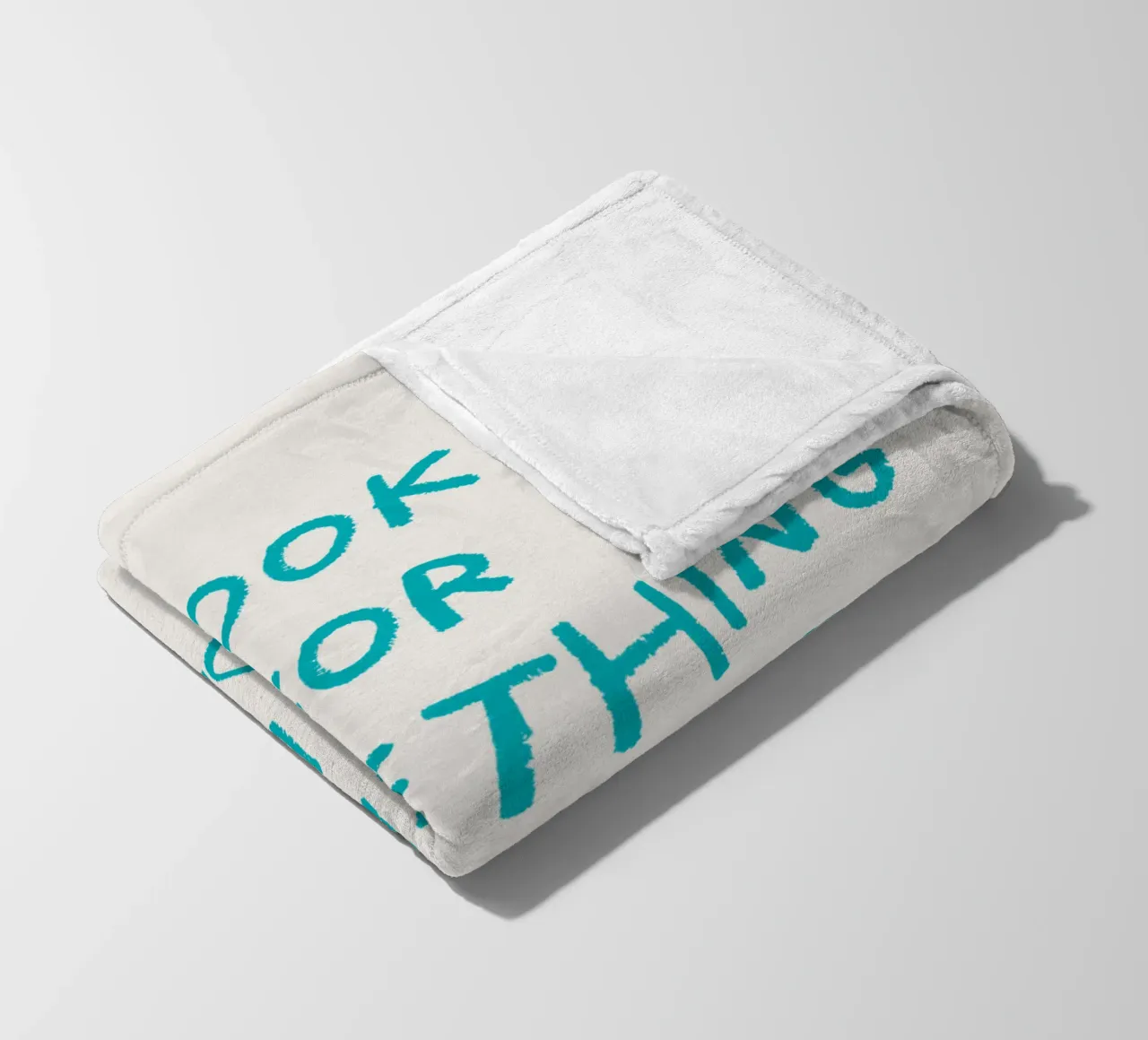 Look for something positive in each day fleece blanket by Vintagrafica
