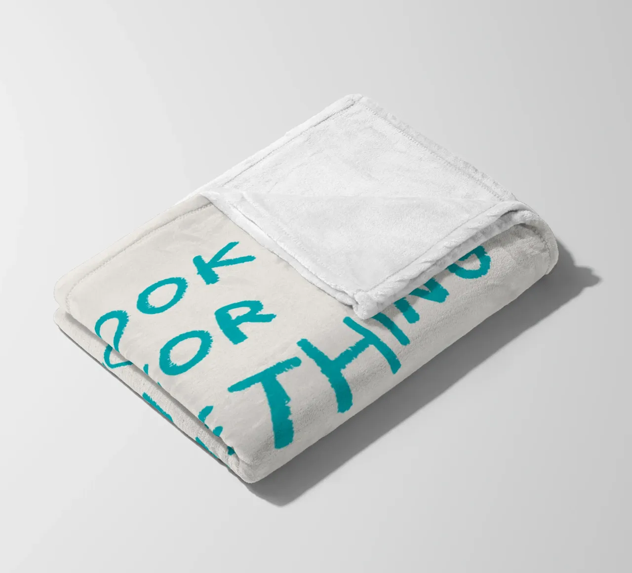 Look for something positive in each day fleece blanket by Vintagrafica