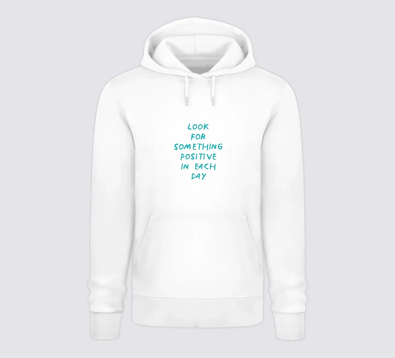 Busca algo positivo en cada día sudadera con capucha de Vintagrafica