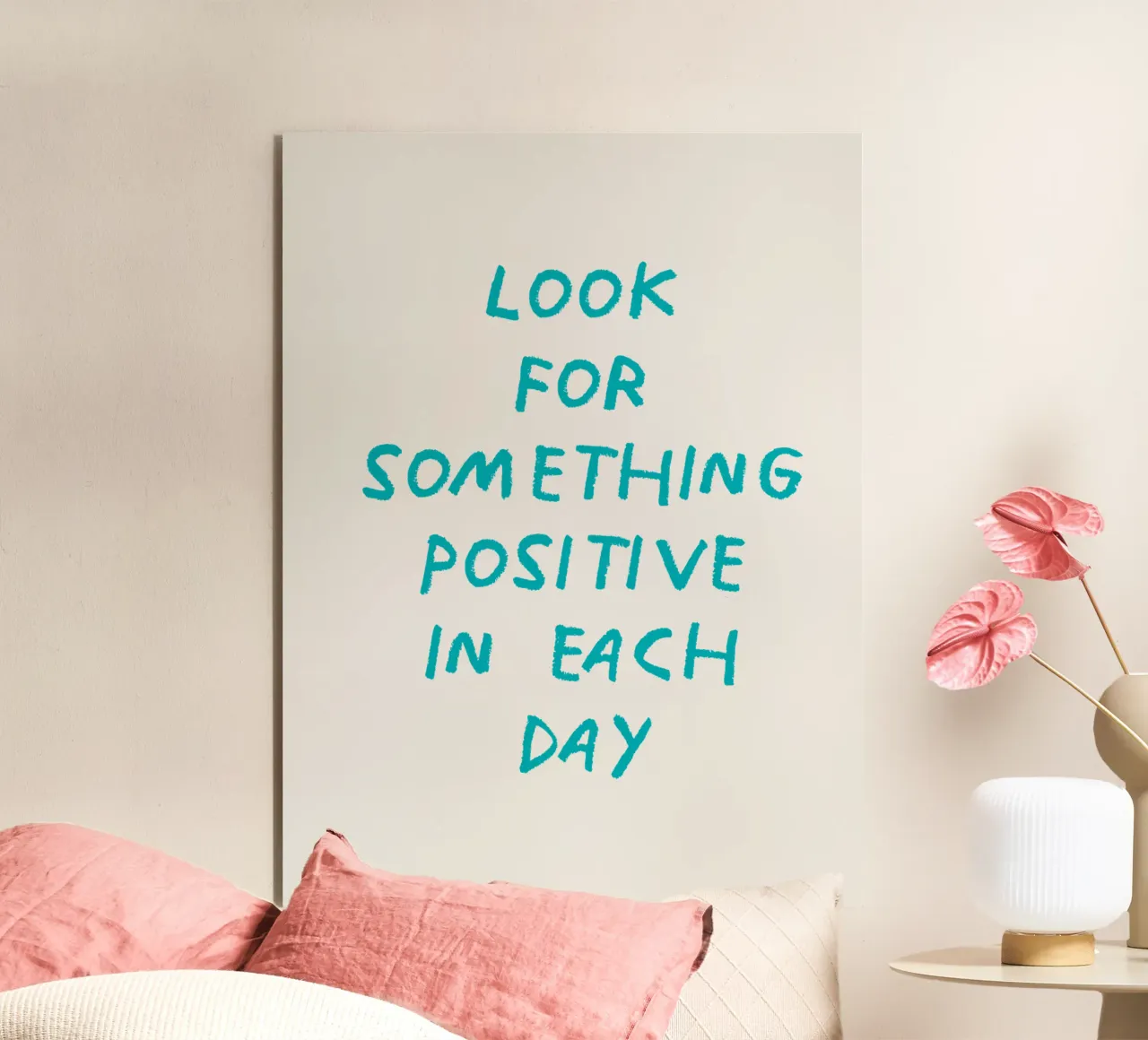 Look for something positive in each day forex plate by Vintagrafica