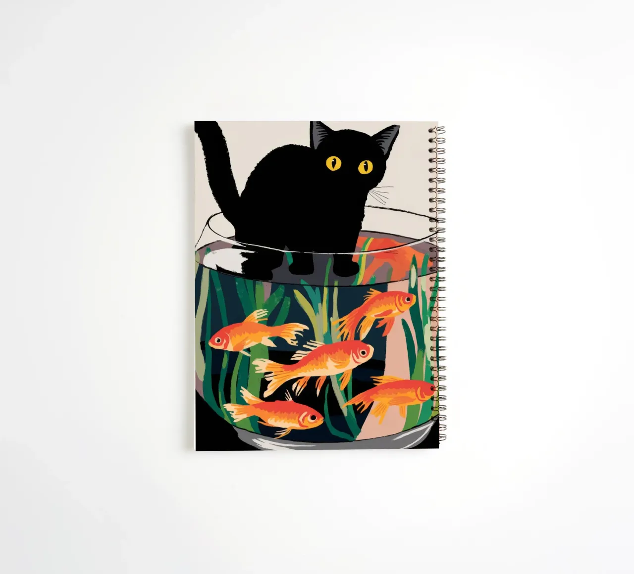 Fishbowl Fun spiral notebook by Artie Shifa