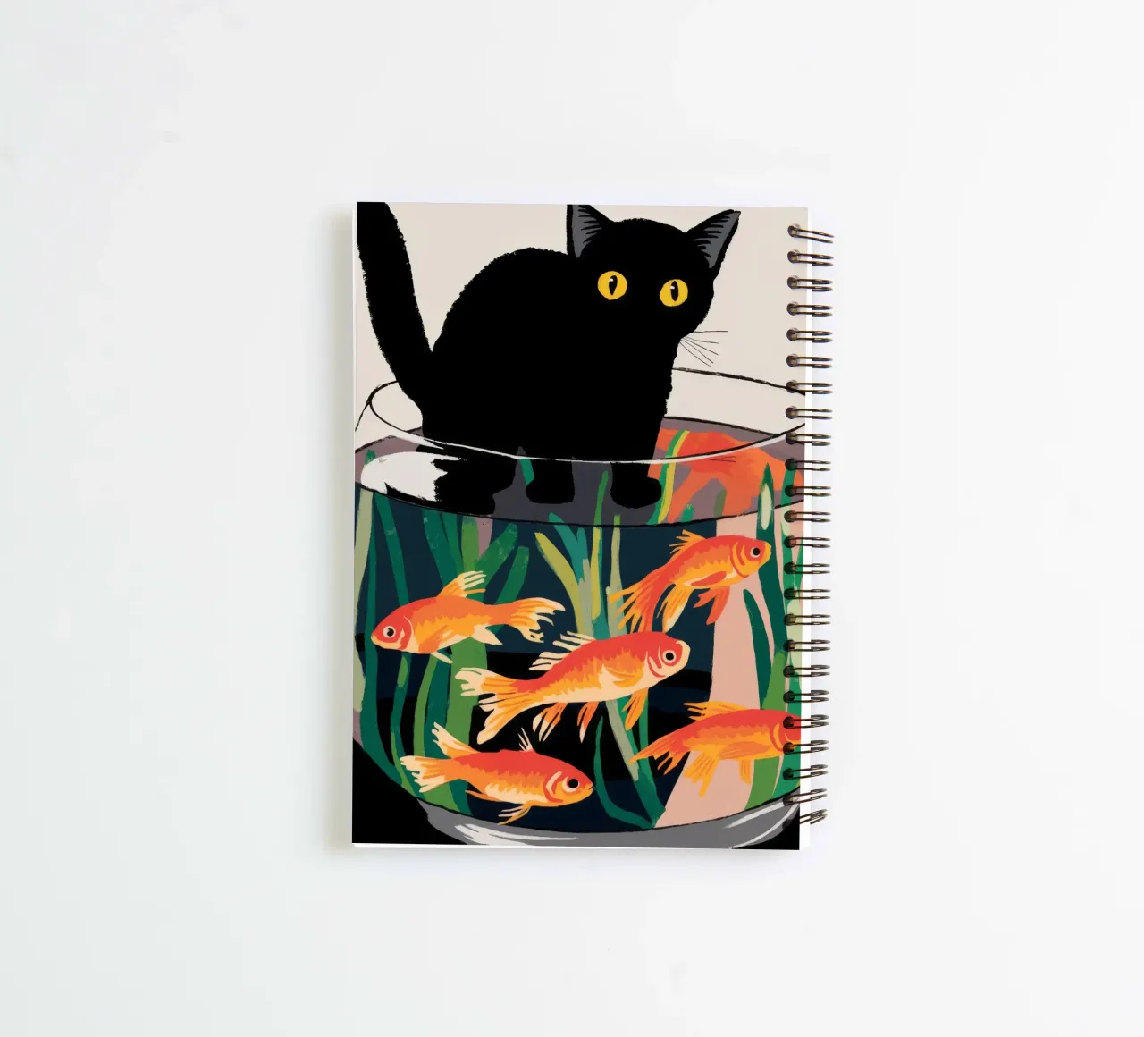 Fishbowl Fun spiral notebook by Artie Shifa