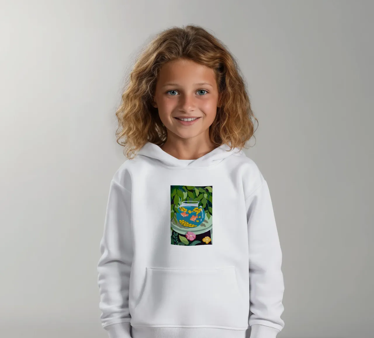 Fishbowl Scene kids hoodie by Artie Shifa