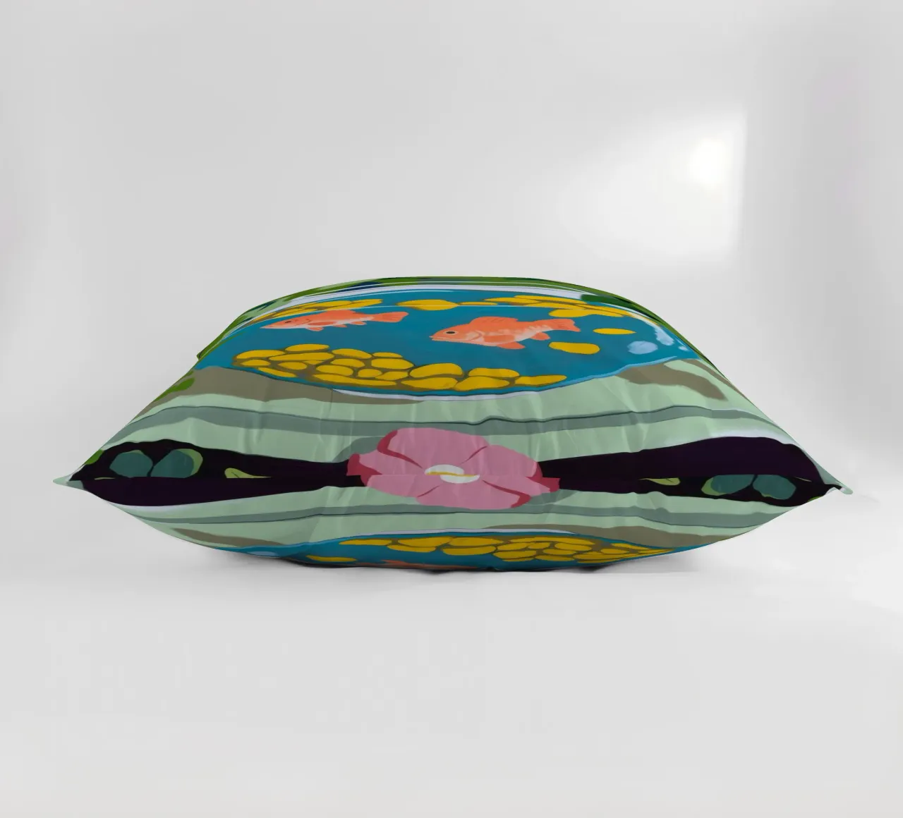 Fishbowl Scene cuscino da Artie Shifa