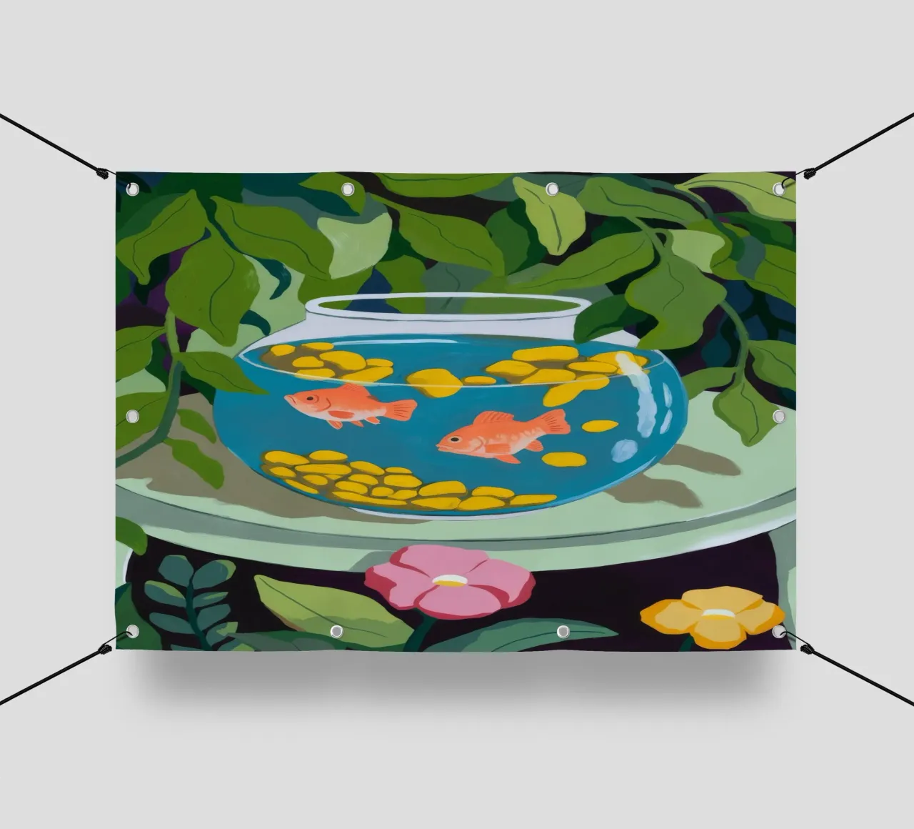 Fishbowl Scene telo in pvc da Artie Shifa
