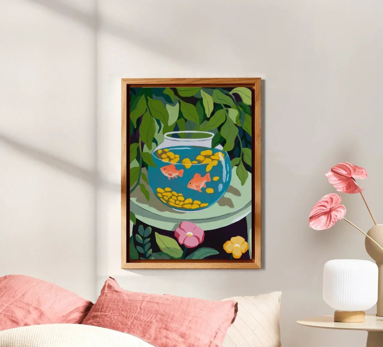 Fishbowl Scene alu-dibond by Artie Shifa