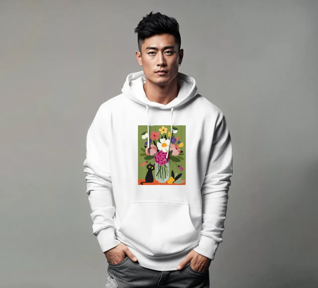Amico floreale felpa con cappuccio da Artie Shifa