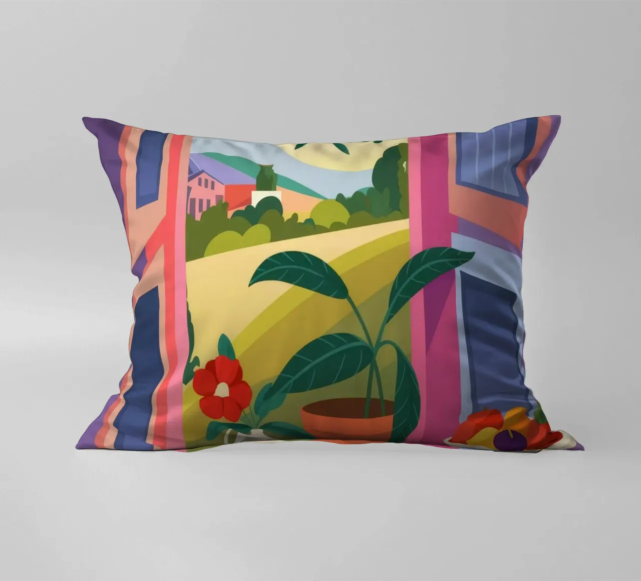 Fruitful Morning decorative cushion by Artie Shifa