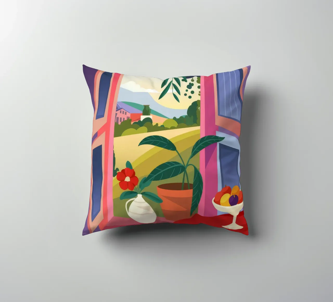 Fruitful Morning decorative cushion by Artie Shifa