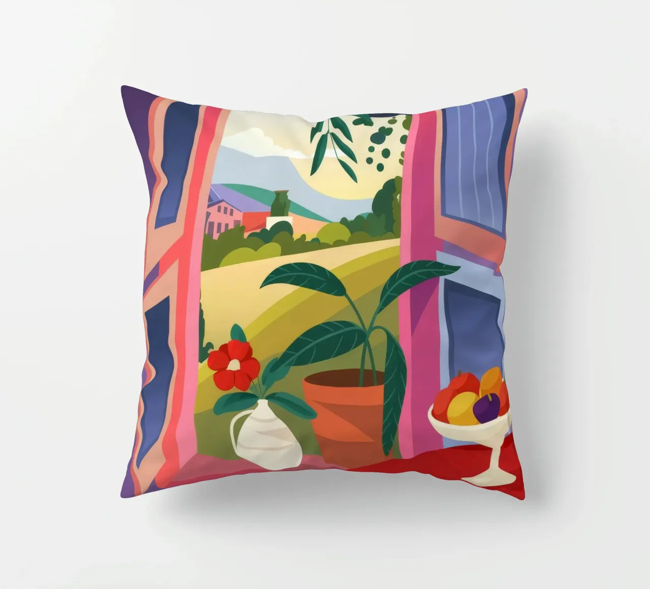 Fruitful Morning decorative cushion by Artie Shifa