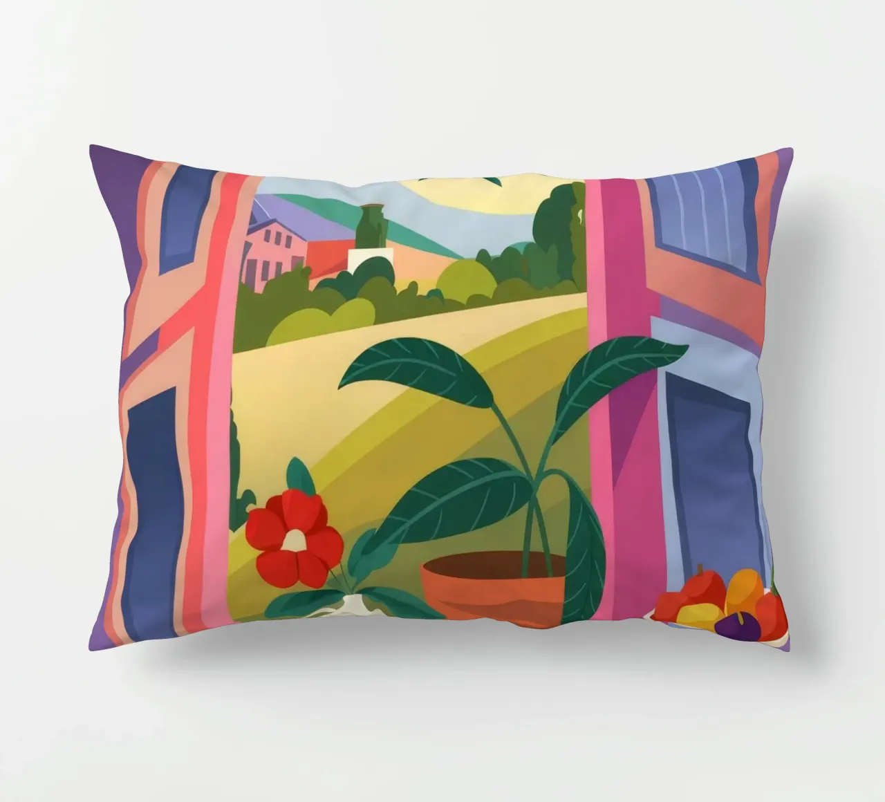 Fruitful Morning decorative cushion by Artie Shifa