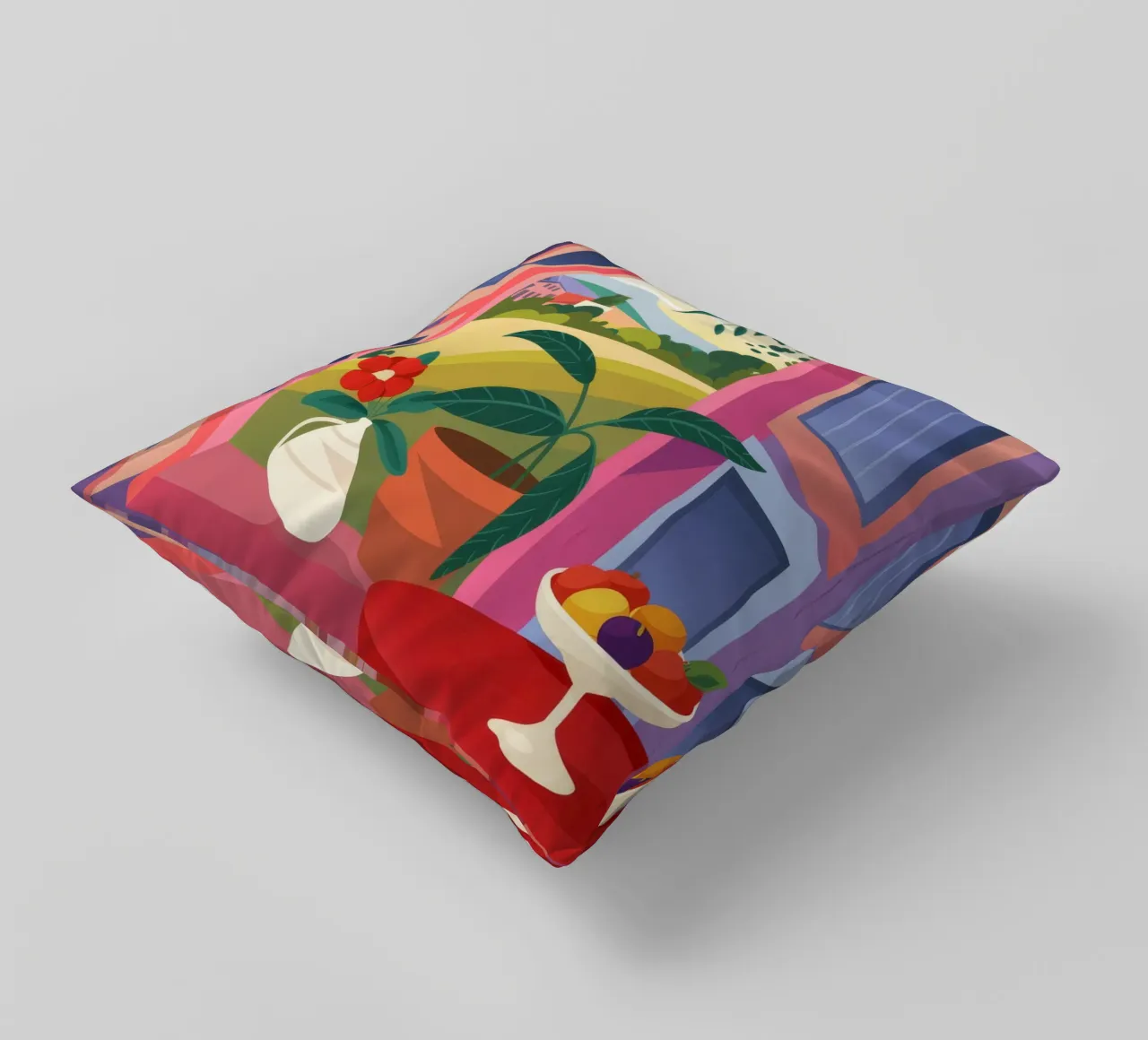 Fruitful Morning decorative cushion by Artie Shifa