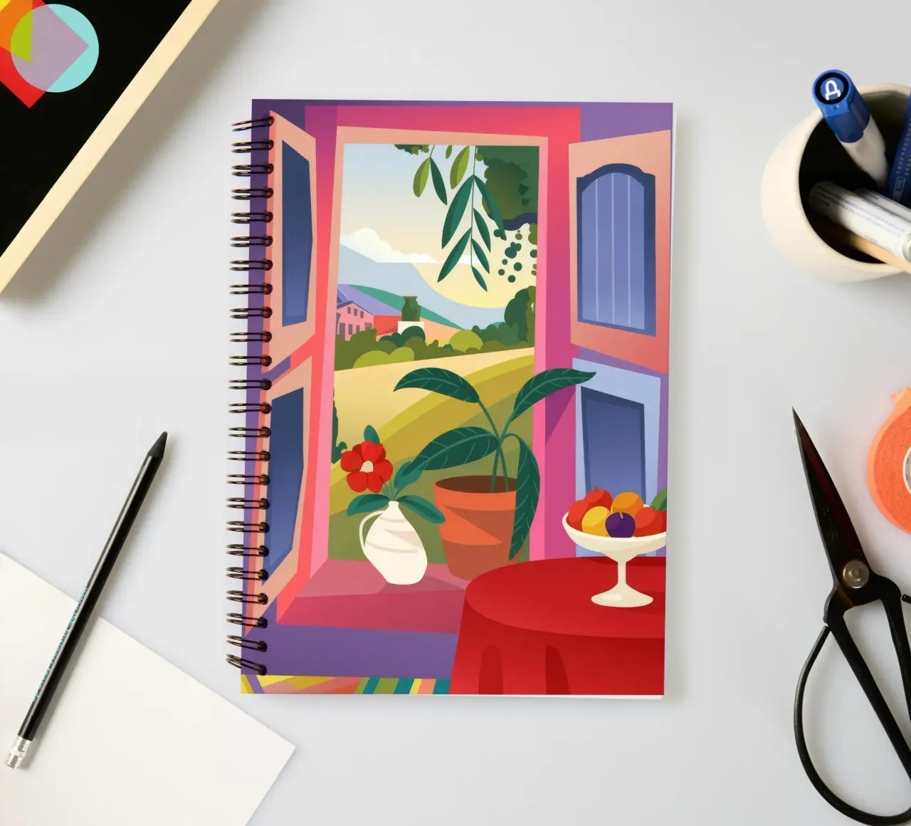 Fruitful Morning spiral notebook by Artie Shifa